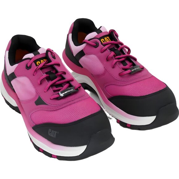 Caterpillar Quake Women's Composite Toe Work Sneakers Pink Safety US 7 - Picture 4 of 6